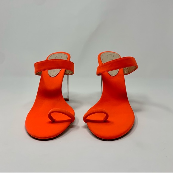 Nasty Gal Bright Orange High Heel Sandals - Picture 13 of 16